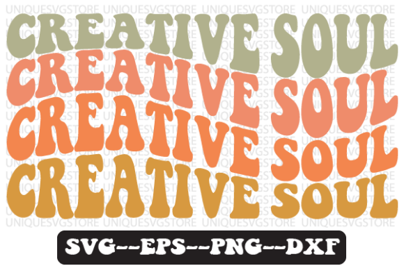Creative Soul Retro Svg Png Design for Graphics & Crafts
