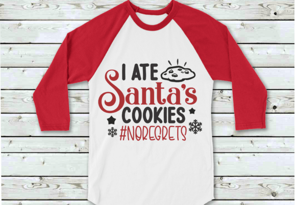 Funny Christmas Svg, I Ate Santas Cookie Graphics and Crafts