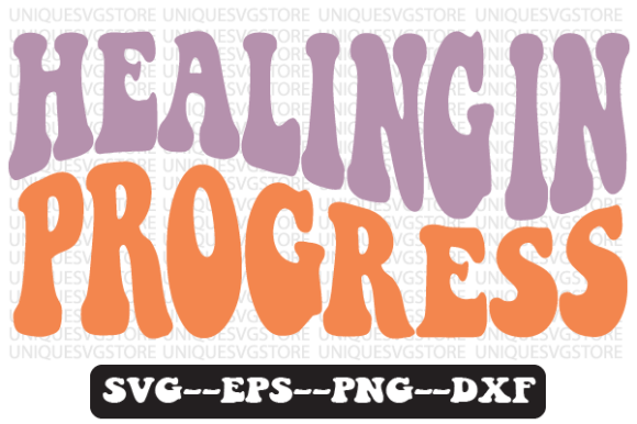 Healing in Progress Retro Svg Design Review