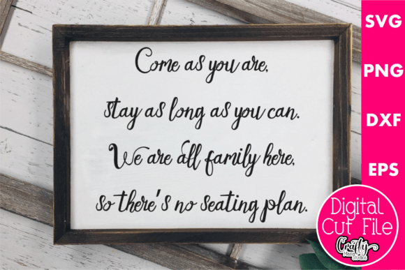 We Are All Family Here Graphics for Crafts